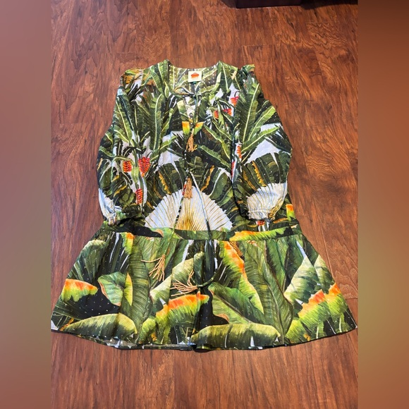 FARM Rio Blue Amazonia Forest Mini Dress - Picture 4 of 5